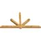 Ekena Millwork Kennewick Rough Sawn Timber Gable Bracket, Western Red Cedar, 84"W x 45"H x 4"D x 4"F, 13/12 Pitch GBW084X45X0404KEN00RWR - alternate 4